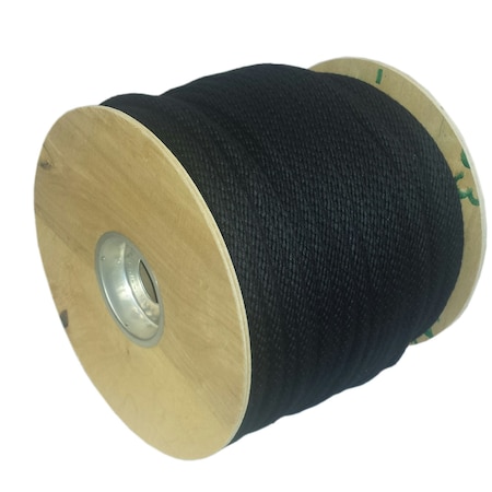 T.W. Evans Cordage Co. No. 6 3/16. Black Sash Cord Theater Cord 600 ft. 63-060